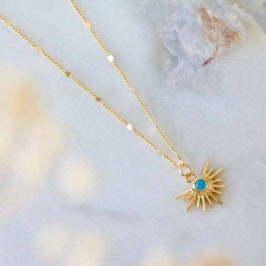 Turquoise Starburst Necklace