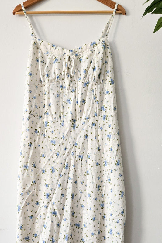 WILD FABLE BLUE AND WHITE FLORAL CORSET DRESS SIZE 17